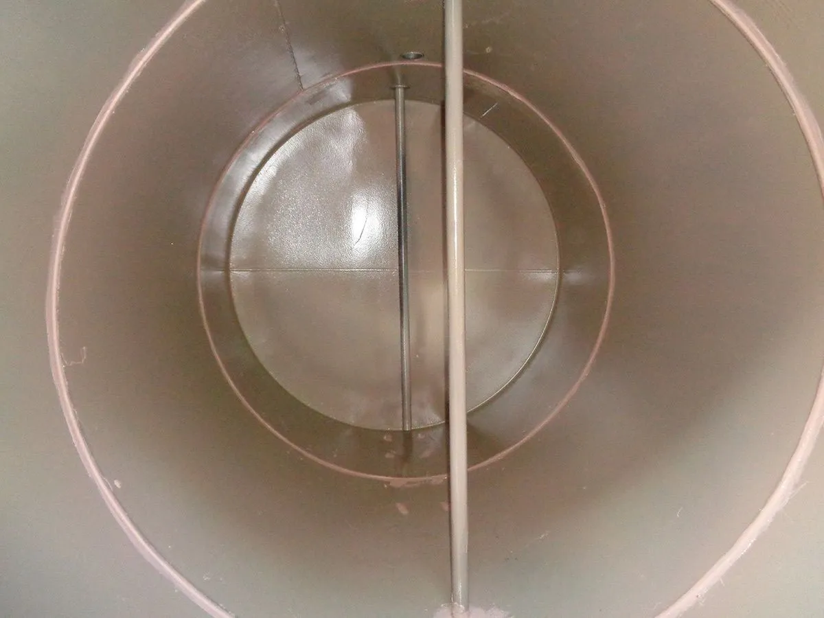 Newly-coated doublewall steel tank.